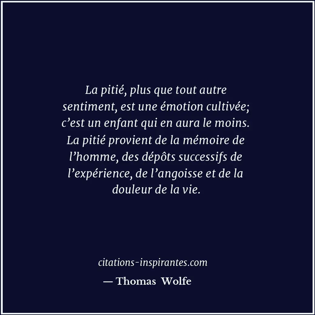 Citation de Thomas Wolfe
