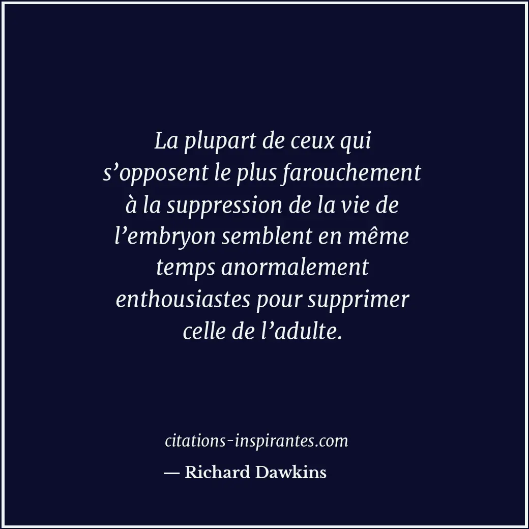 Citation de Richard Dawkins
