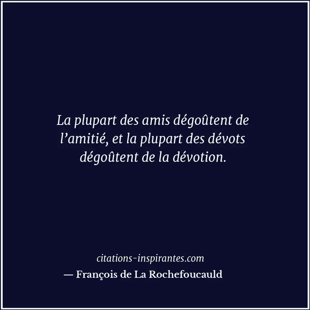 Citation de François de La Rochefoucauld