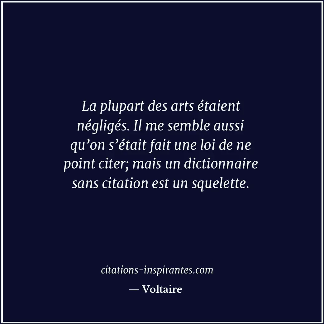 Citation de Voltaire