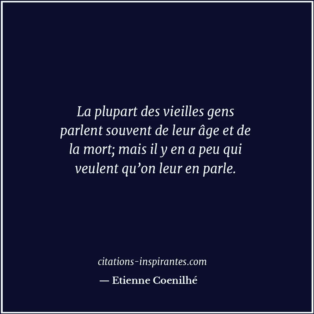 Citation de Etienne Coenilhé