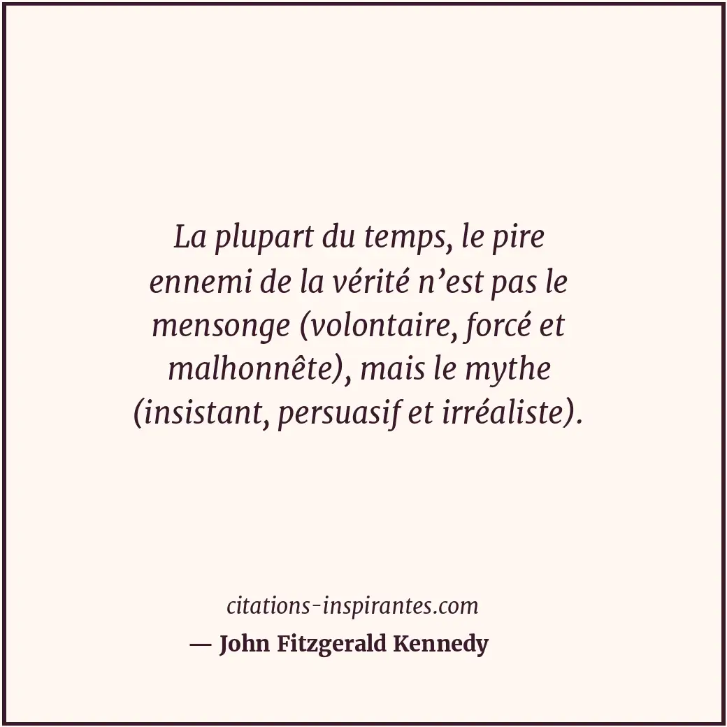 Citation de John Fitzgerald Kennedy