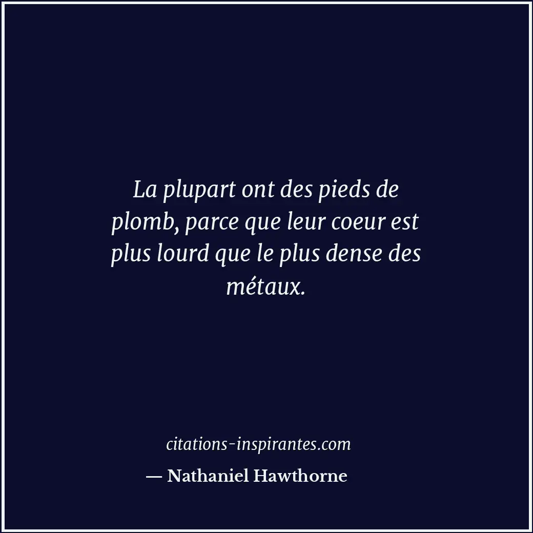 Citation de Nathaniel Hawthorne