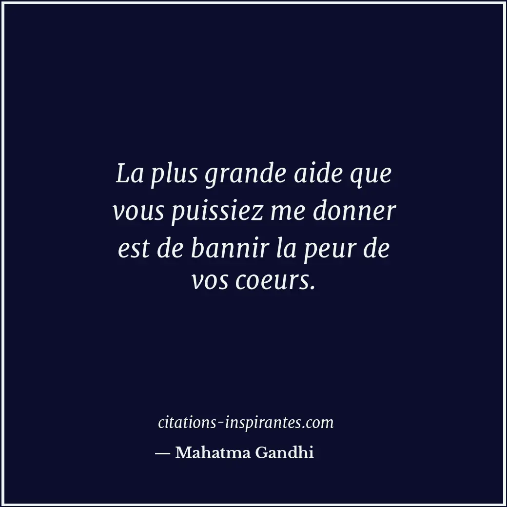 Citation de Mahatma Gandhi