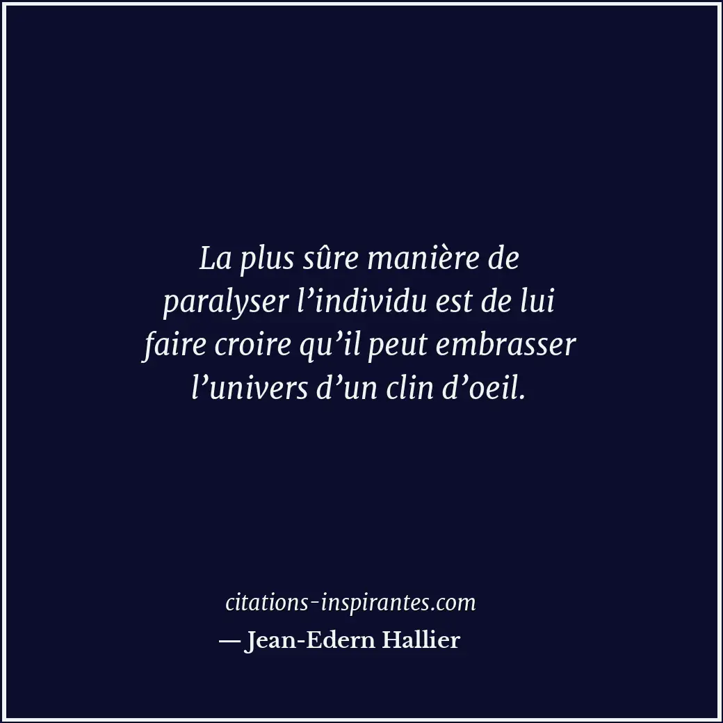 Citation de Jean-Edern Hallier