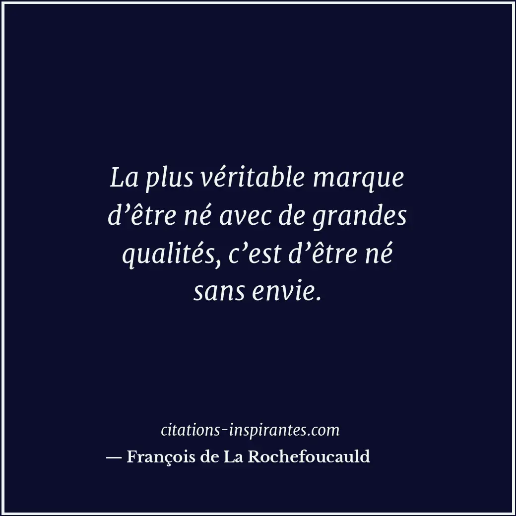 Citation de François de La Rochefoucauld