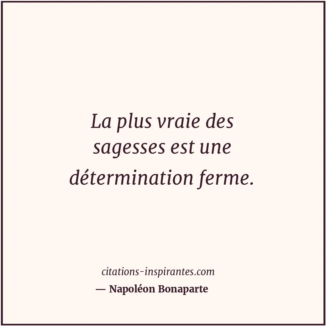 Citation de Napoléon Bonaparte