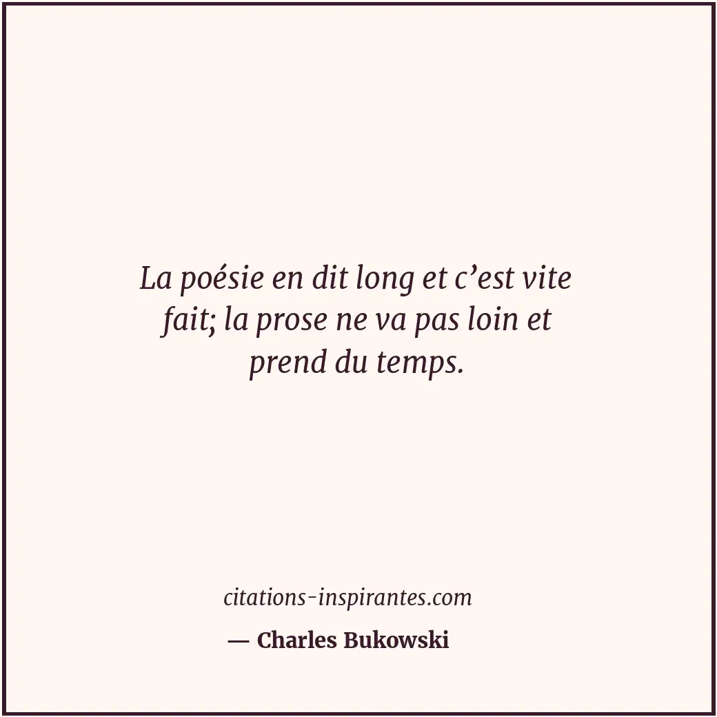 Citation de Charles Bukowski