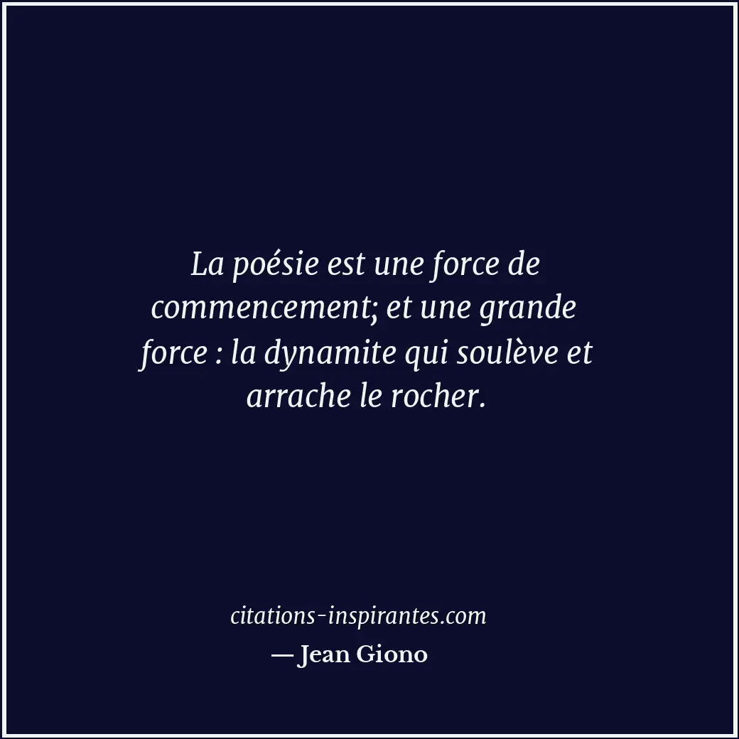 Citation de Jean Giono