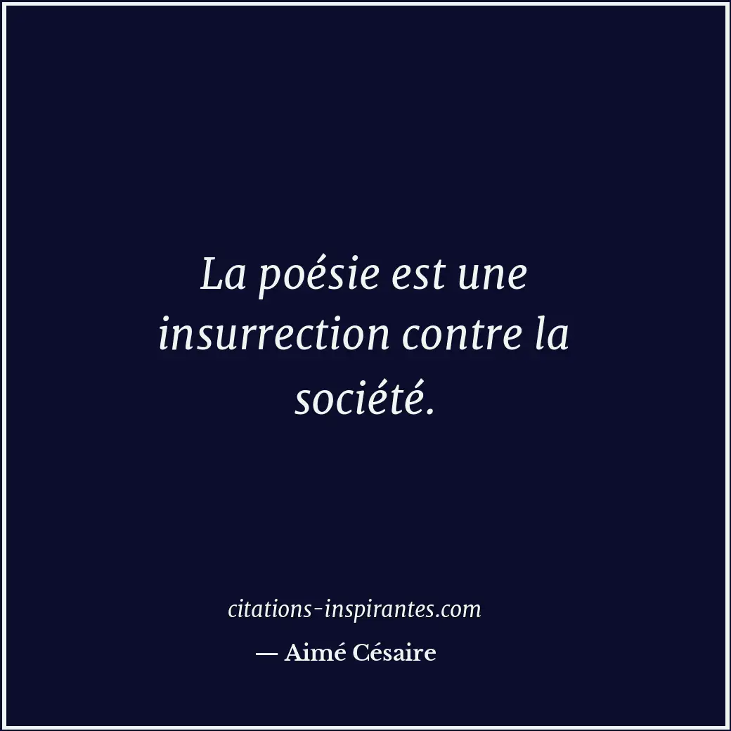 Citation de Aimé Césaire