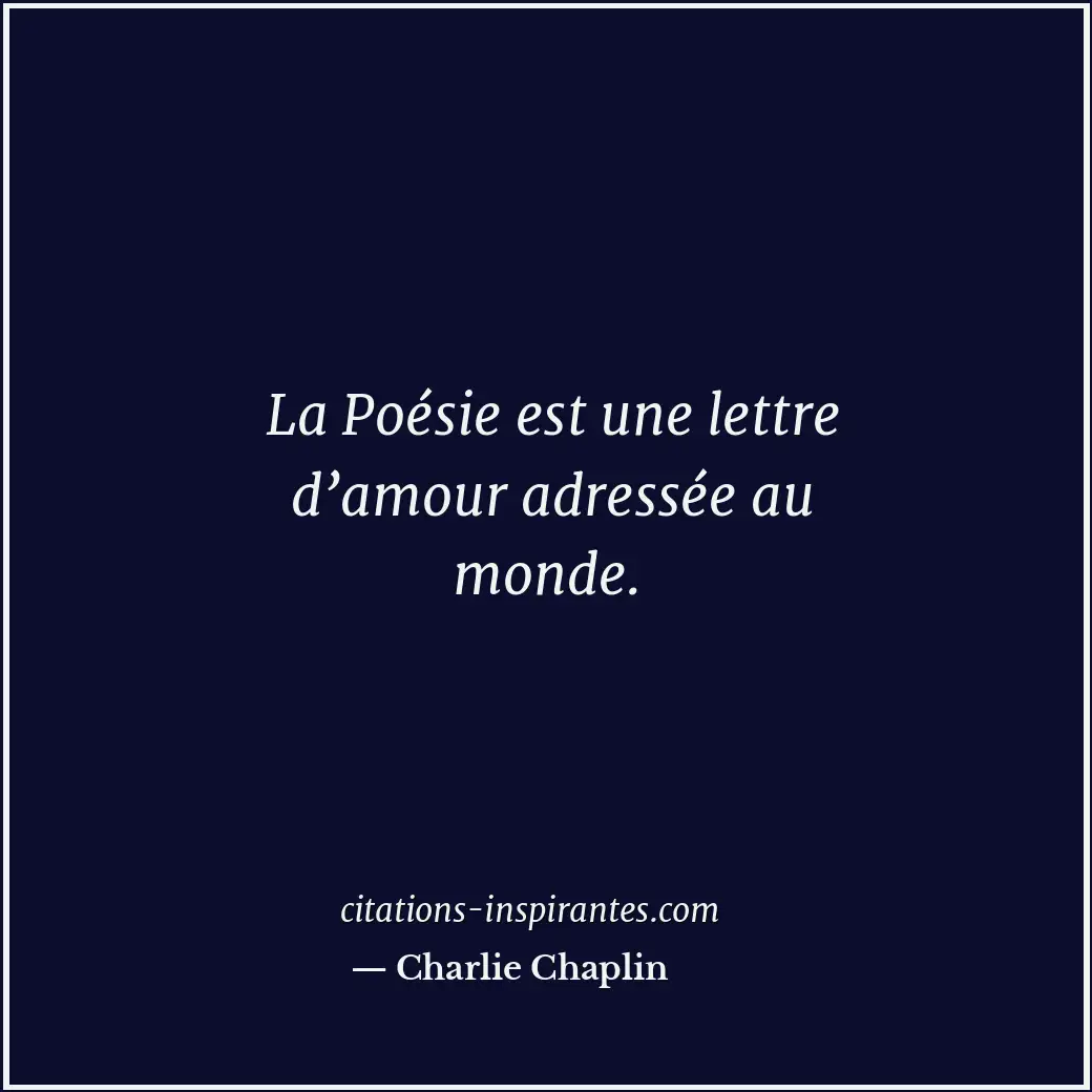 Citation de Charlie Chaplin