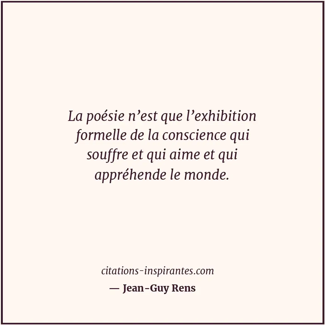 Citation de Jean-Guy Rens