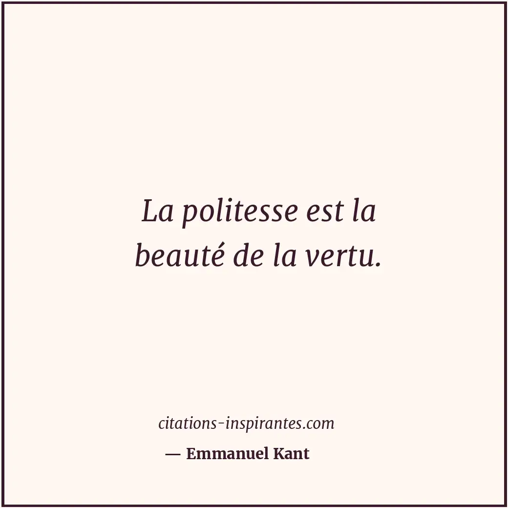 Citation de Emmanuel Kant