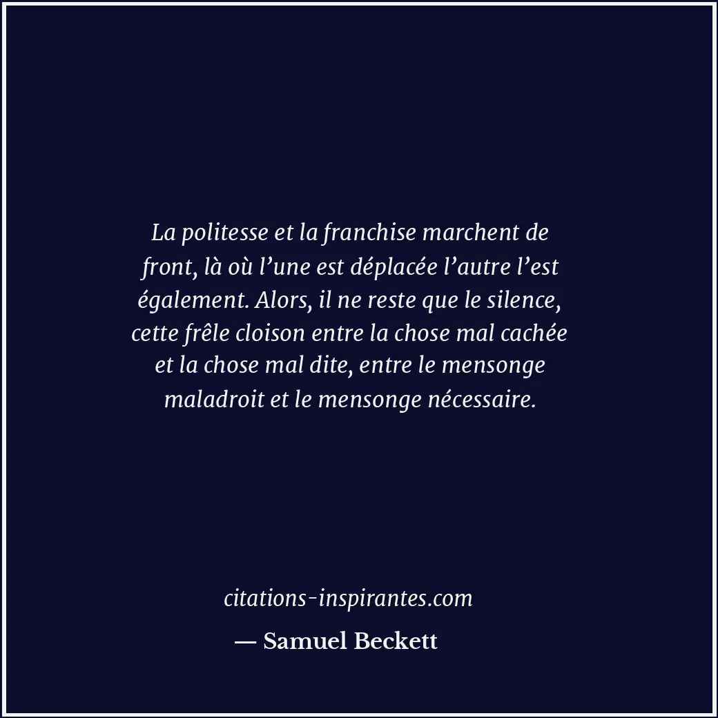 Citation de Samuel Beckett