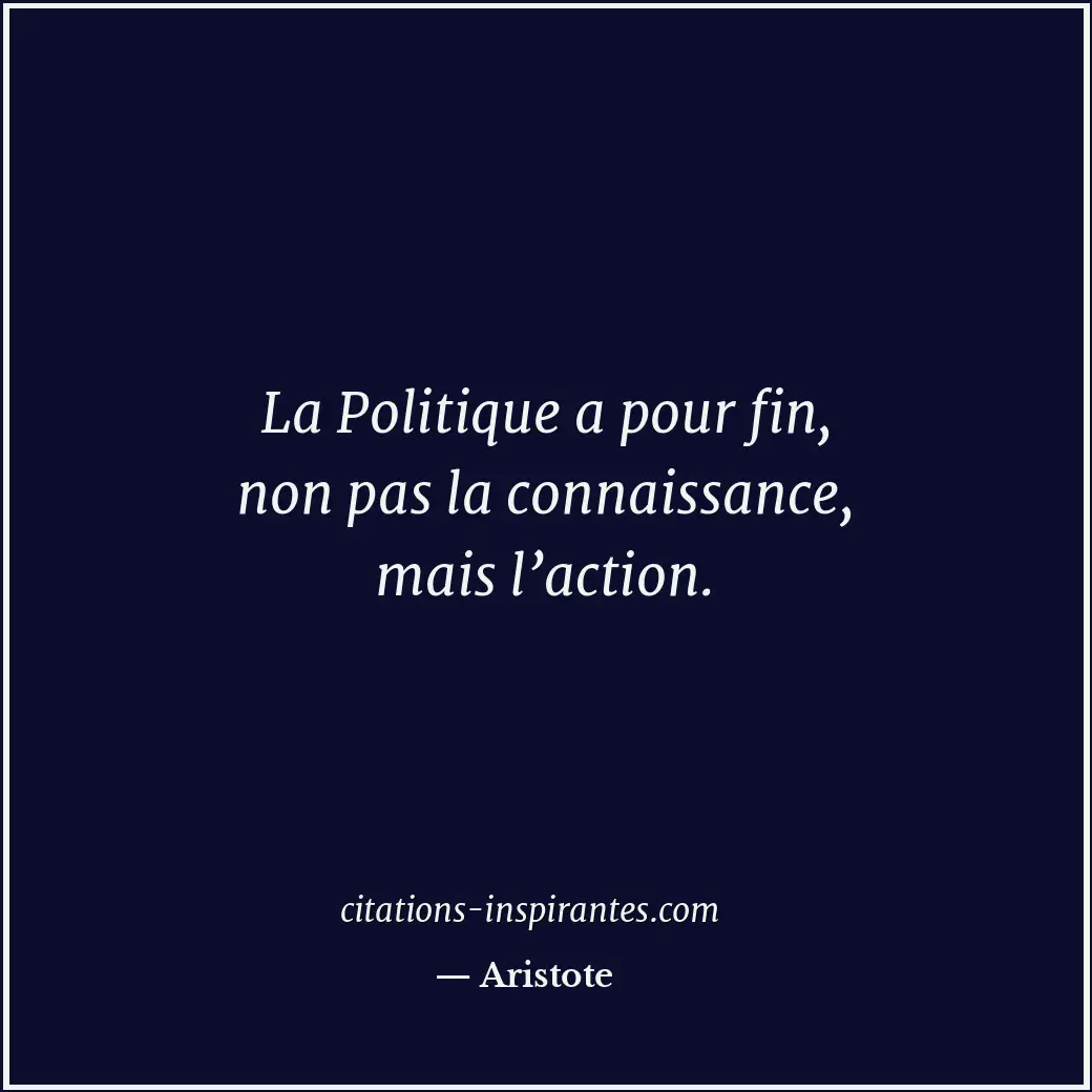 Citation de Aristote