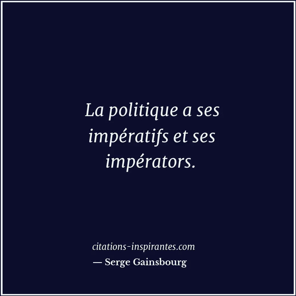 Citation de Serge Gainsbourg