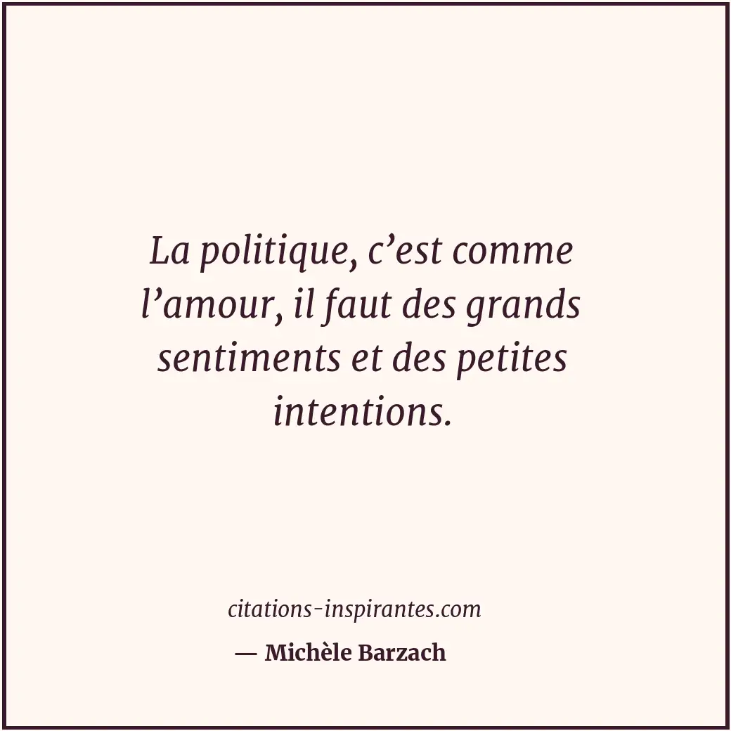 Citation de Michèle Barzach
