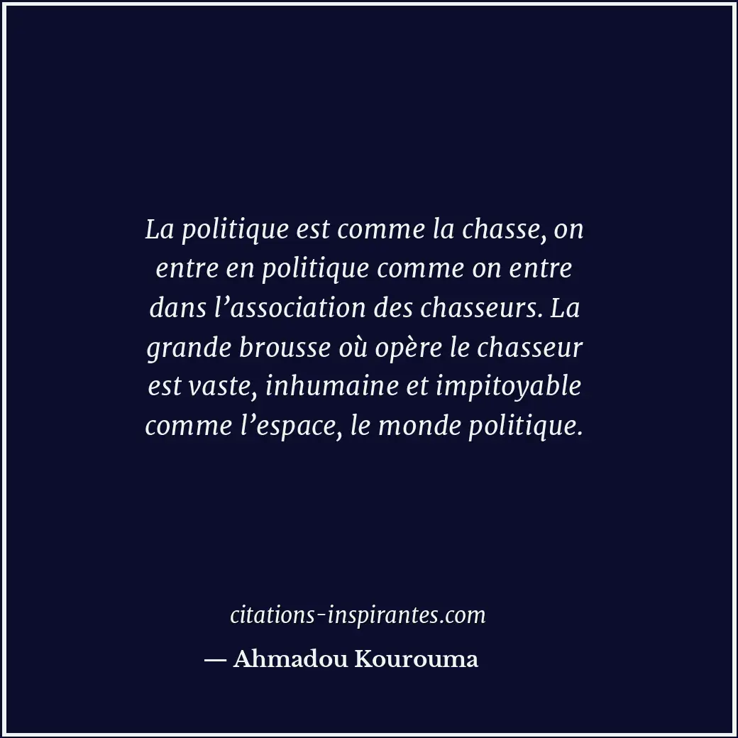 Citation de Ahmadou Kourouma
