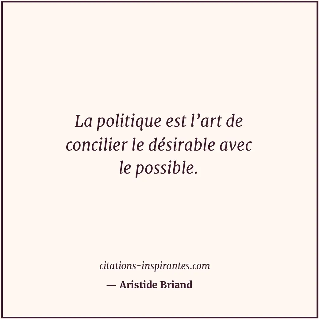 Citation de Aristide Briand