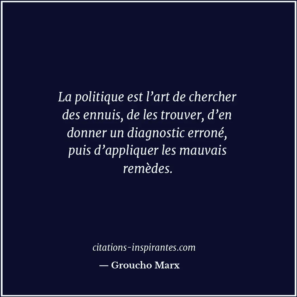 Citation de Groucho Marx