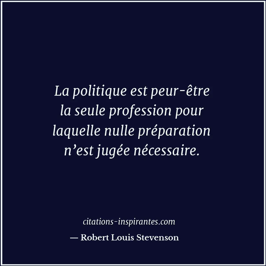 Citation de Robert Louis Stevenson