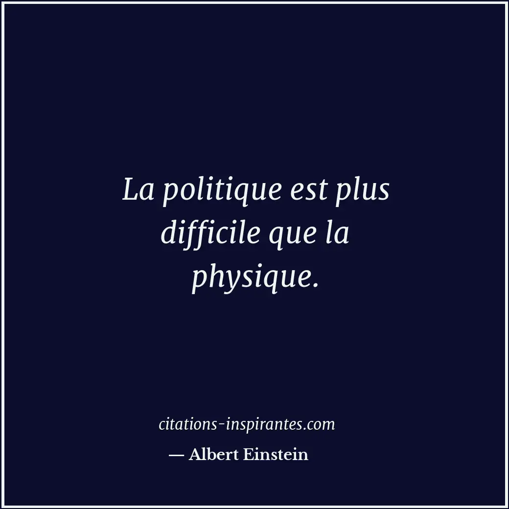 Citation de Albert Einstein