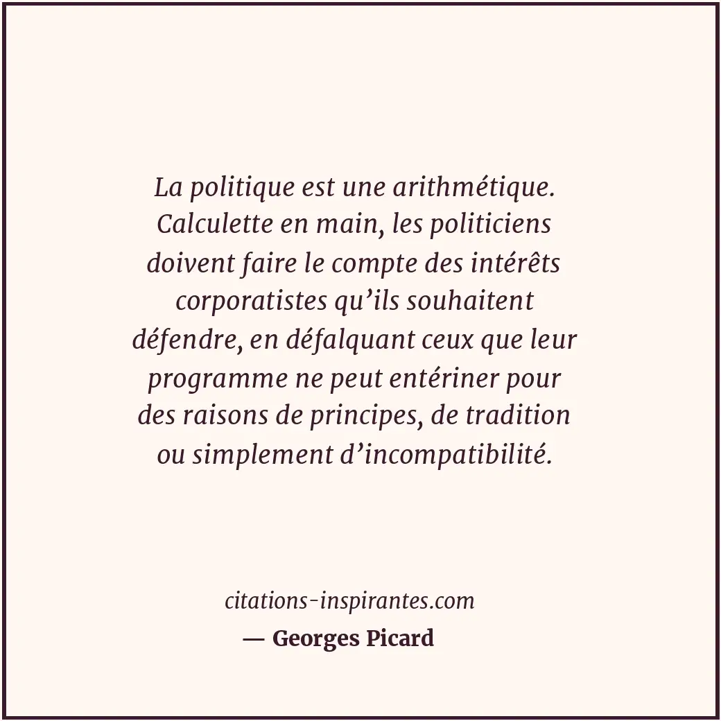 Citation de Georges Picard
