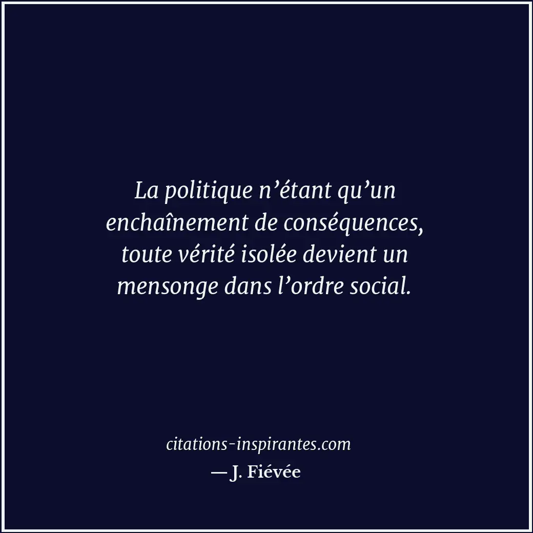Citation de J. Fiévée
