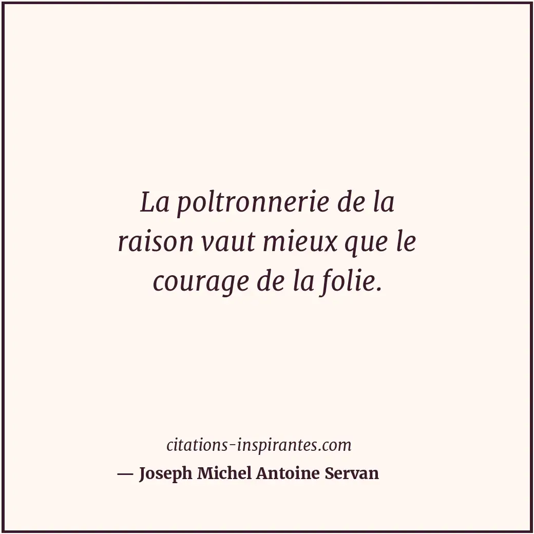 Citation de Joseph Michel Antoine Servan