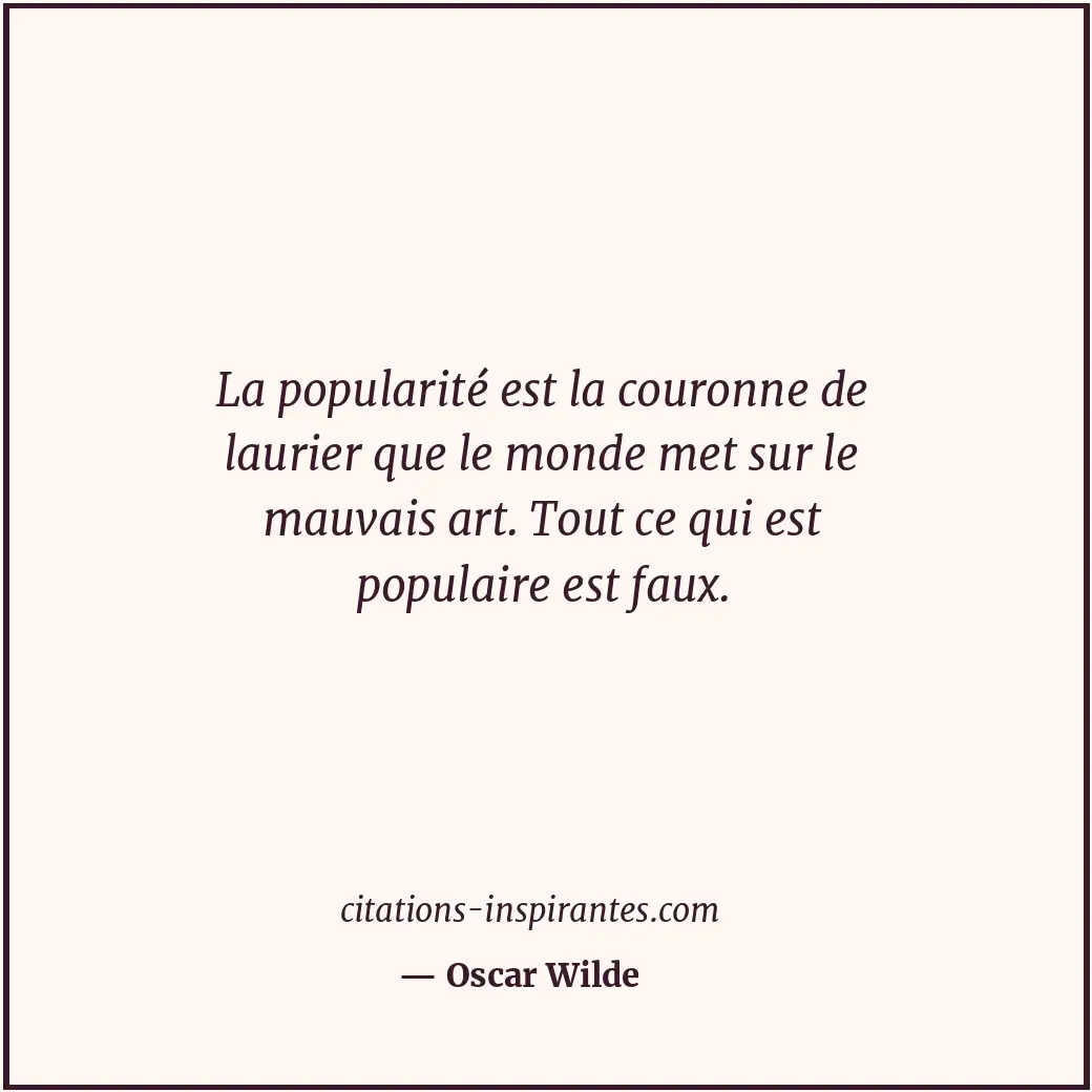 Citation de Oscar Wilde