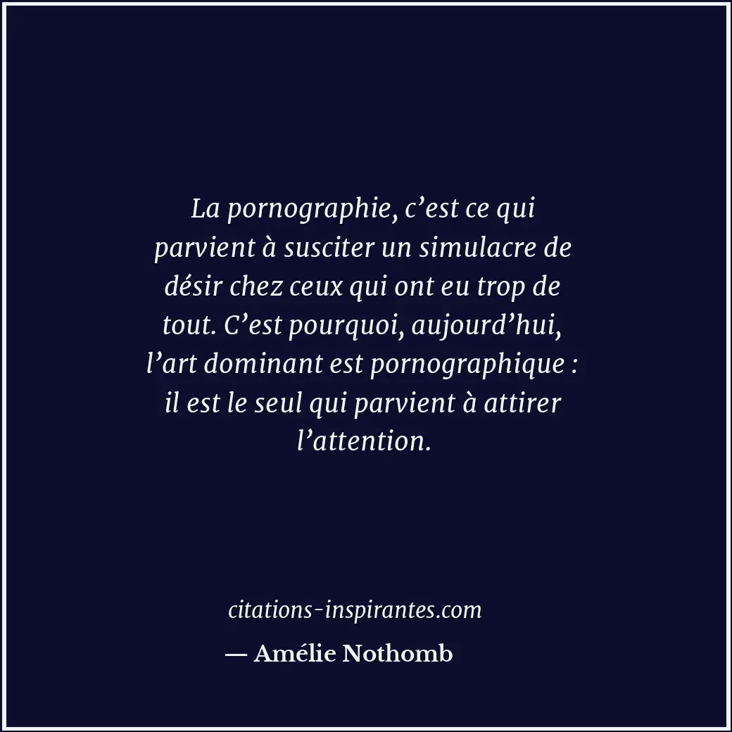Citation de Amélie Nothomb