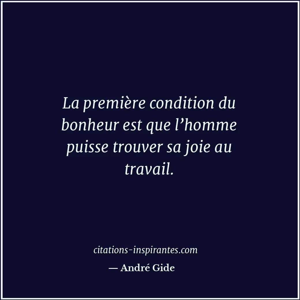 Citation de André Gide