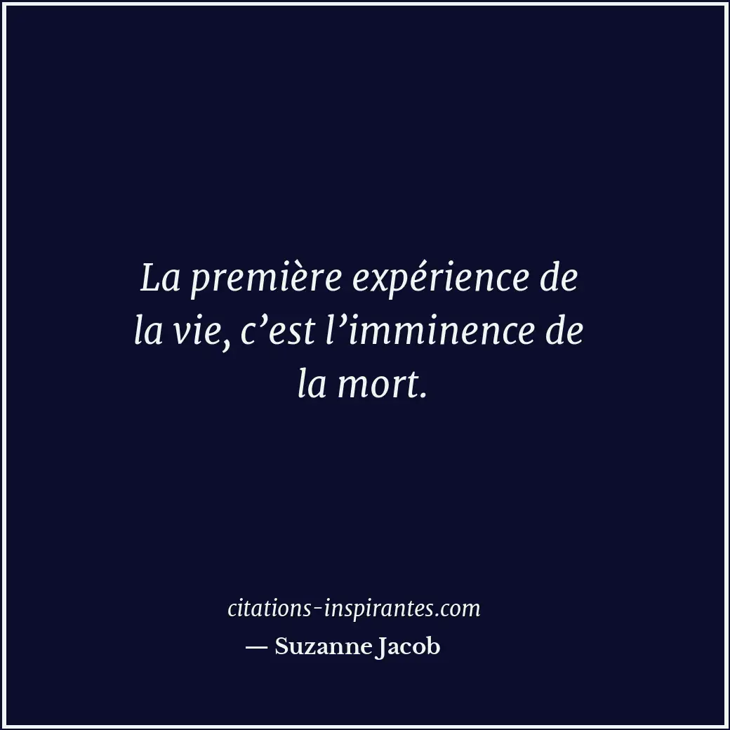 Citation de Suzanne Jacob