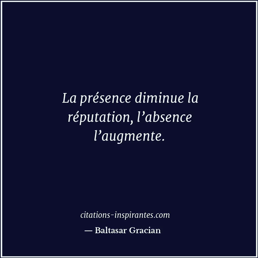 Citation de Baltasar Gracian
