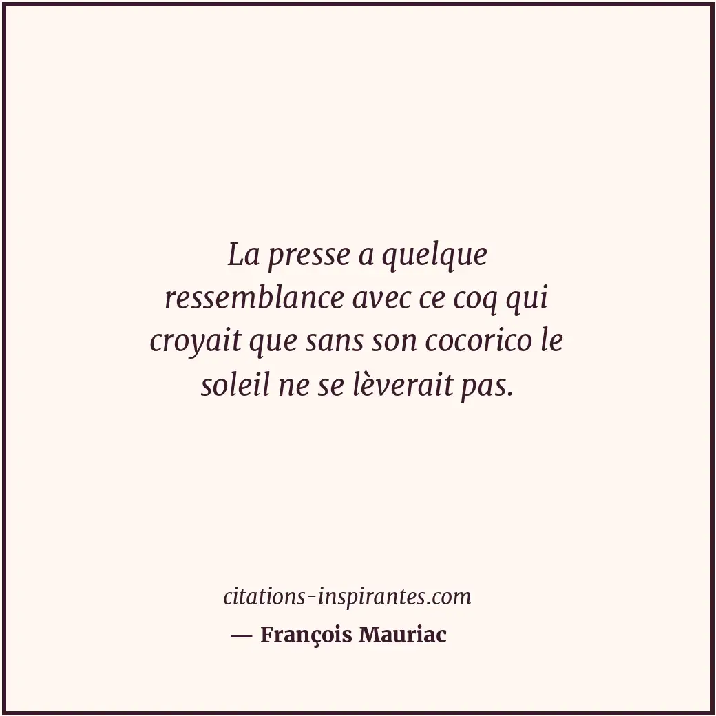 Citation de François Mauriac