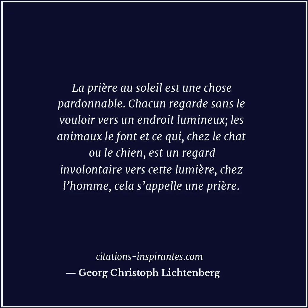 Citation de Georg Christoph Lichtenberg