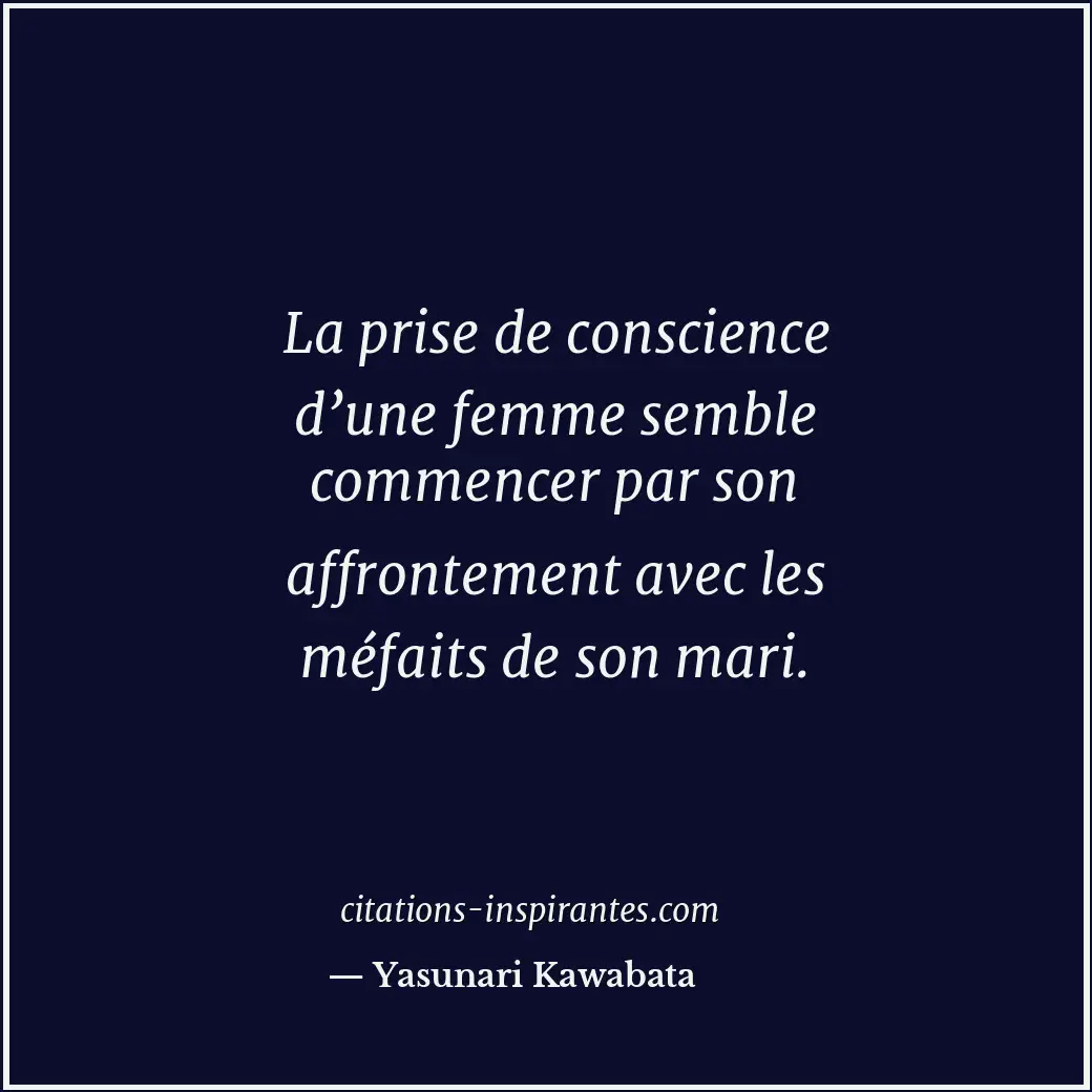 Citation de Yasunari Kawabata