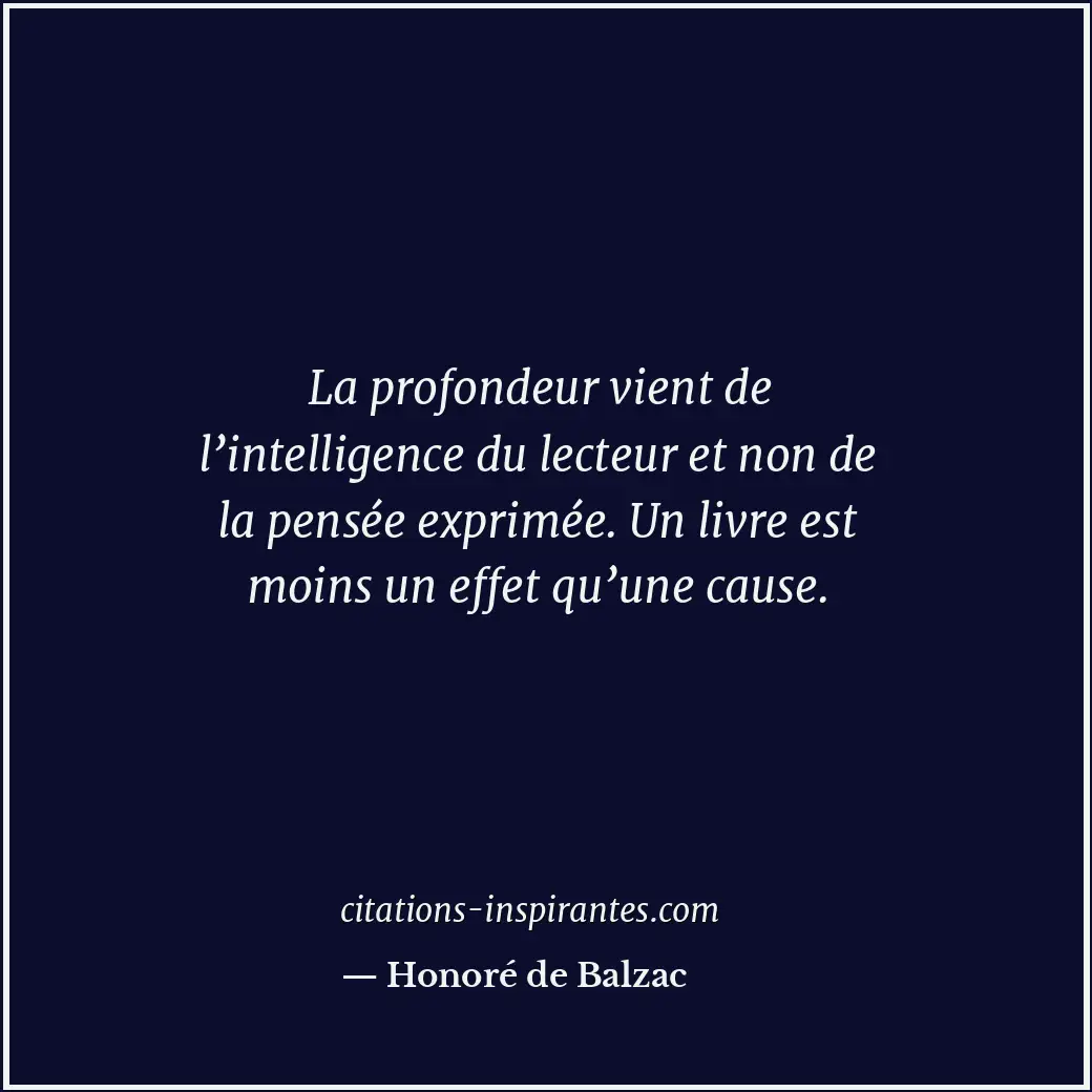 Citation de Honoré de Balzac