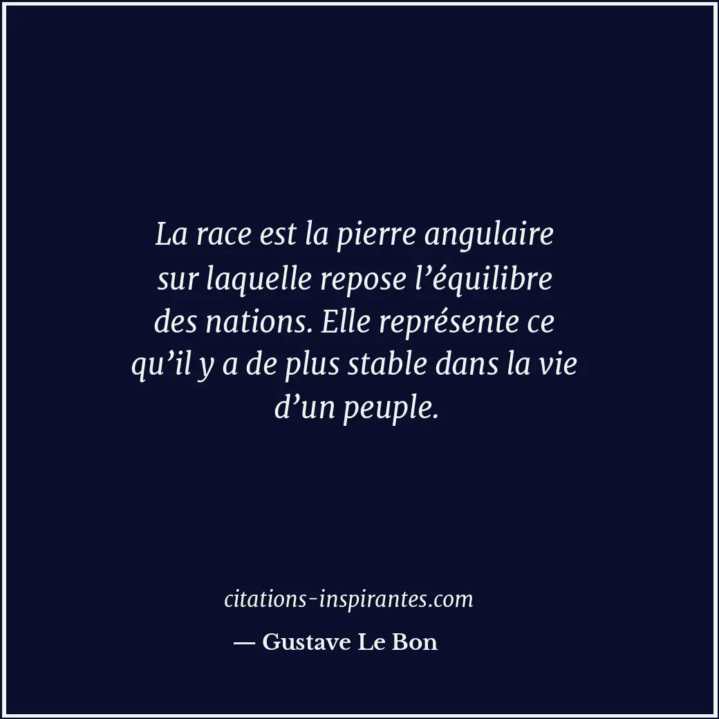 Citation de Gustave Le Bon