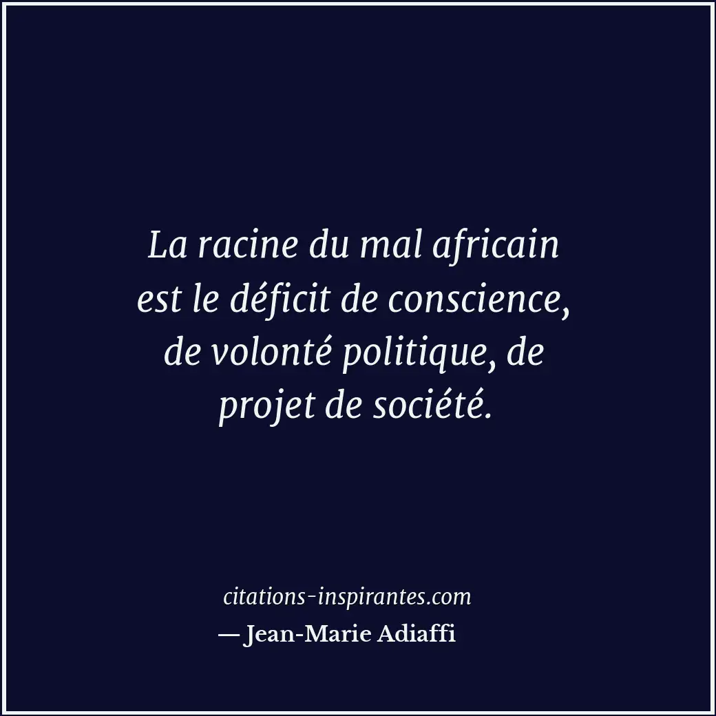 Citation de Jean-Marie Adiaffi