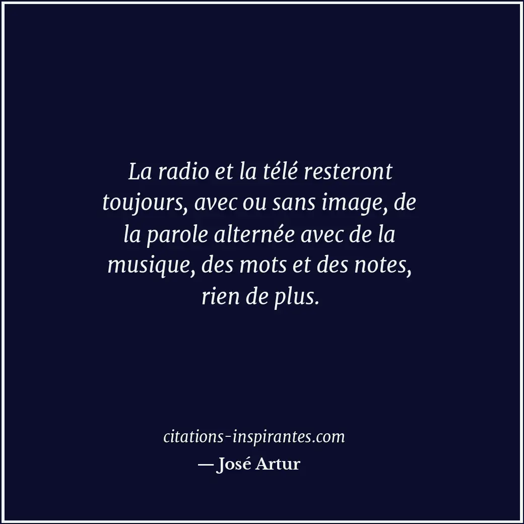 Citation de José Artur