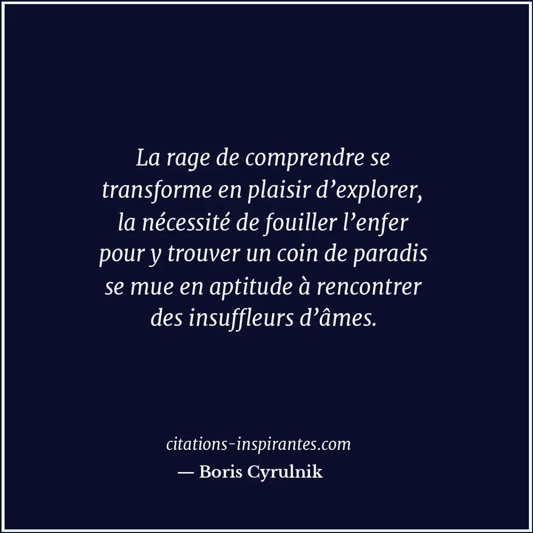 Citation de Boris Cyrulnik