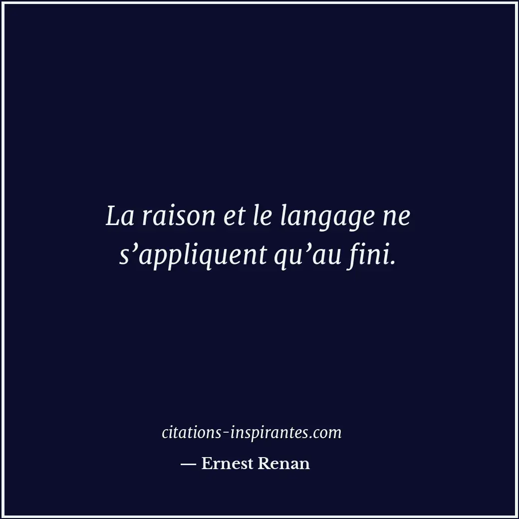 Citation de Ernest Renan