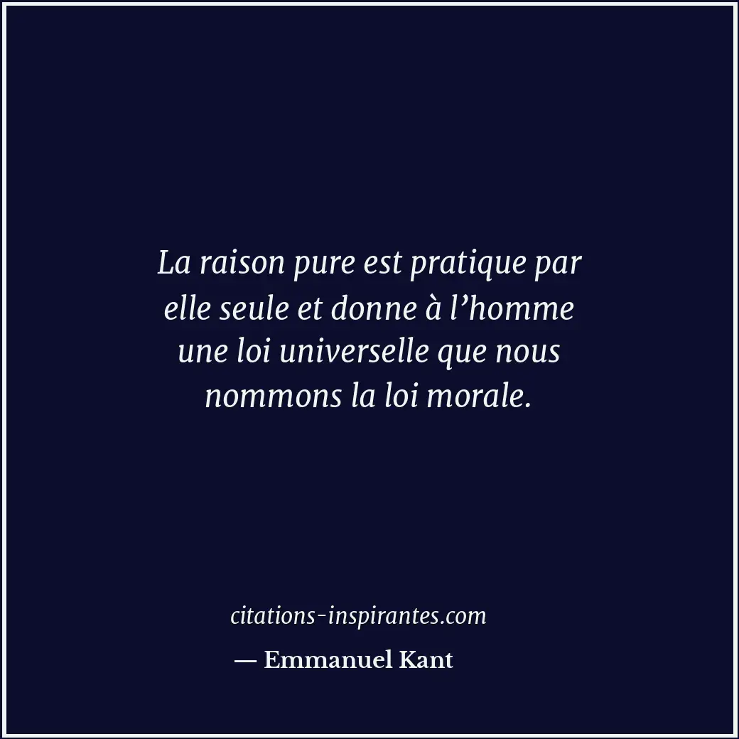 Citation de Emmanuel Kant