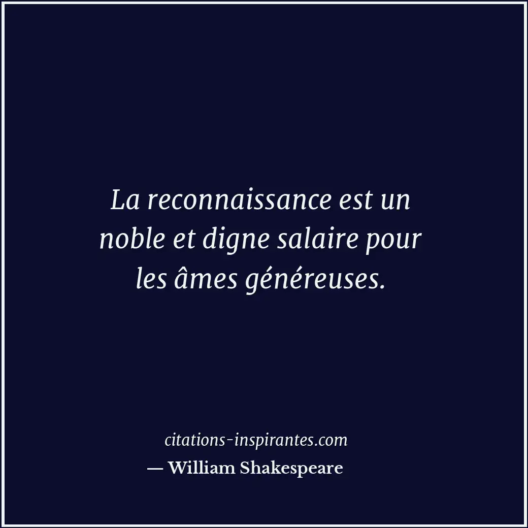 Citation de William Shakespeare