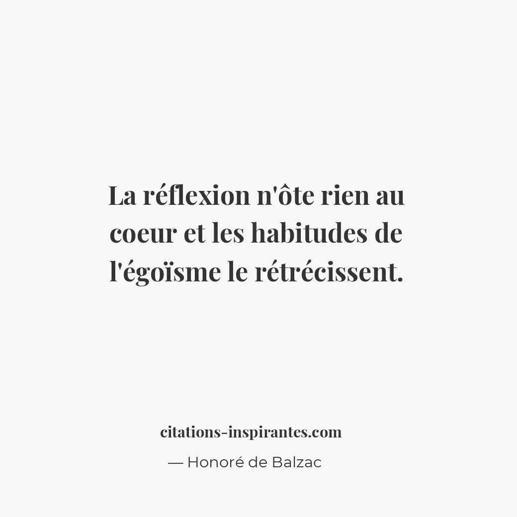 Citation de Honoré de Balzac