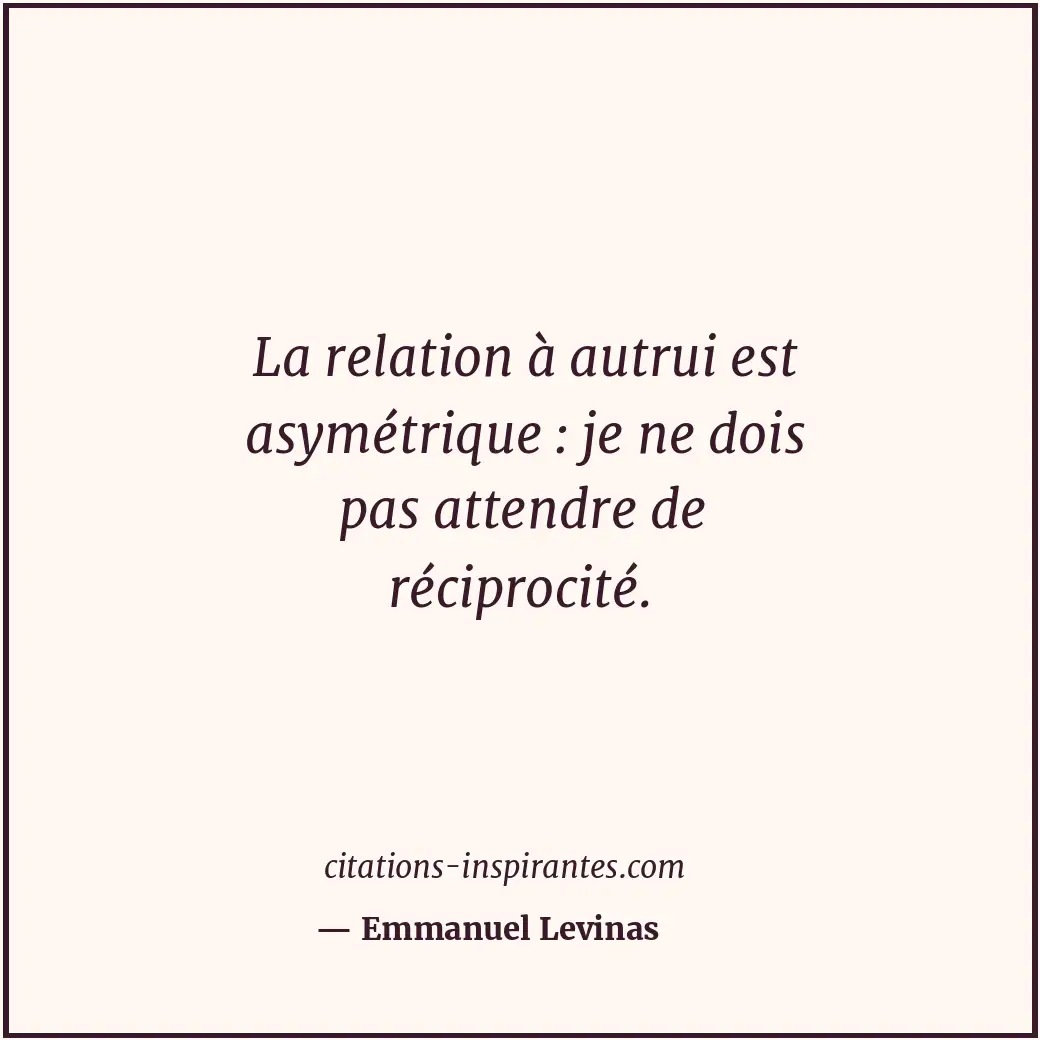 Citation de Emmanuel Levinas