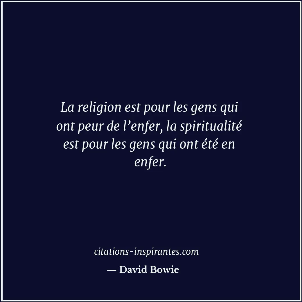 Citation de David Bowie
