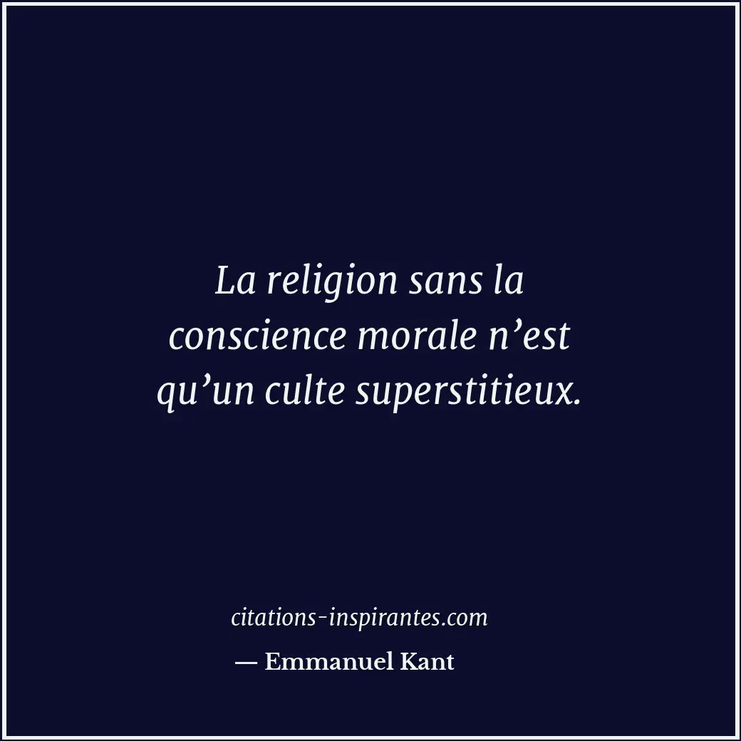 Citation de Emmanuel Kant