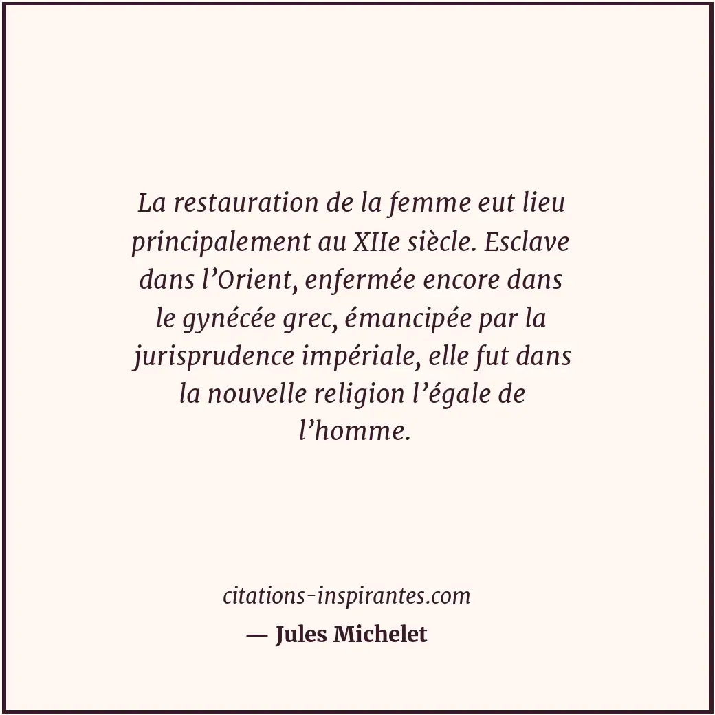Citation de Jules Michelet